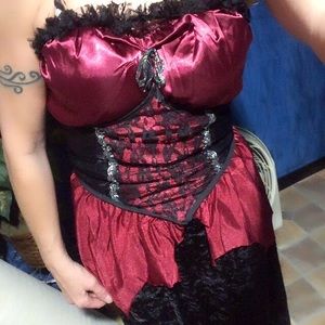 NWOT goth style 2 piece dress costume